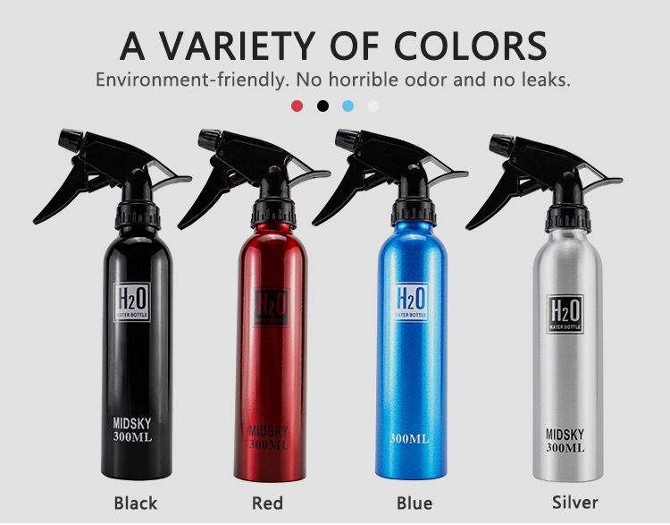 300ml High Quality Salon Barber Hair Water Sprayer Accessories Spray Aluminum Metal Bottles